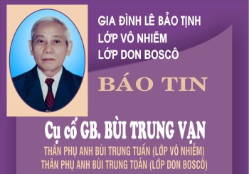 Tin buồn: Cụ Cố GB. BÙI TRUNG VẠN