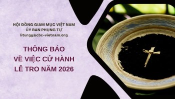 THÔNG BÁO Về việc cử hành Lễ Tro năm 2026
